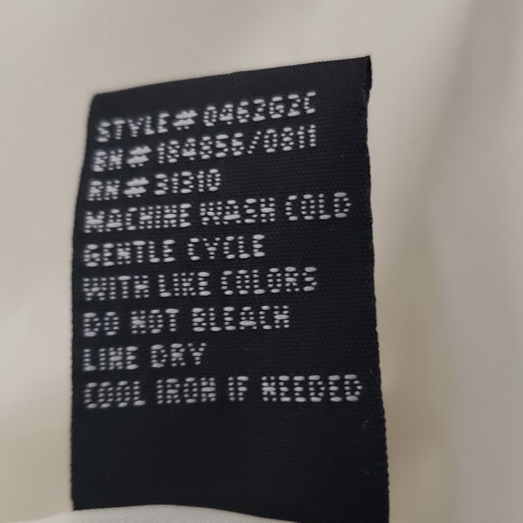 AGB White Double Breasted Coat Jacket Womens Large Lined Pockets - Picture 8 of 10